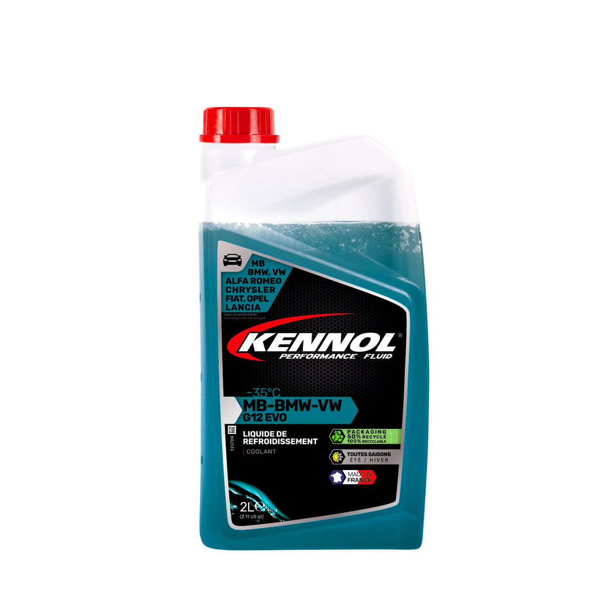 KENNOL Liquide de refroidissement G12 -35°C (Mercedes-BMW-Volkswagen)