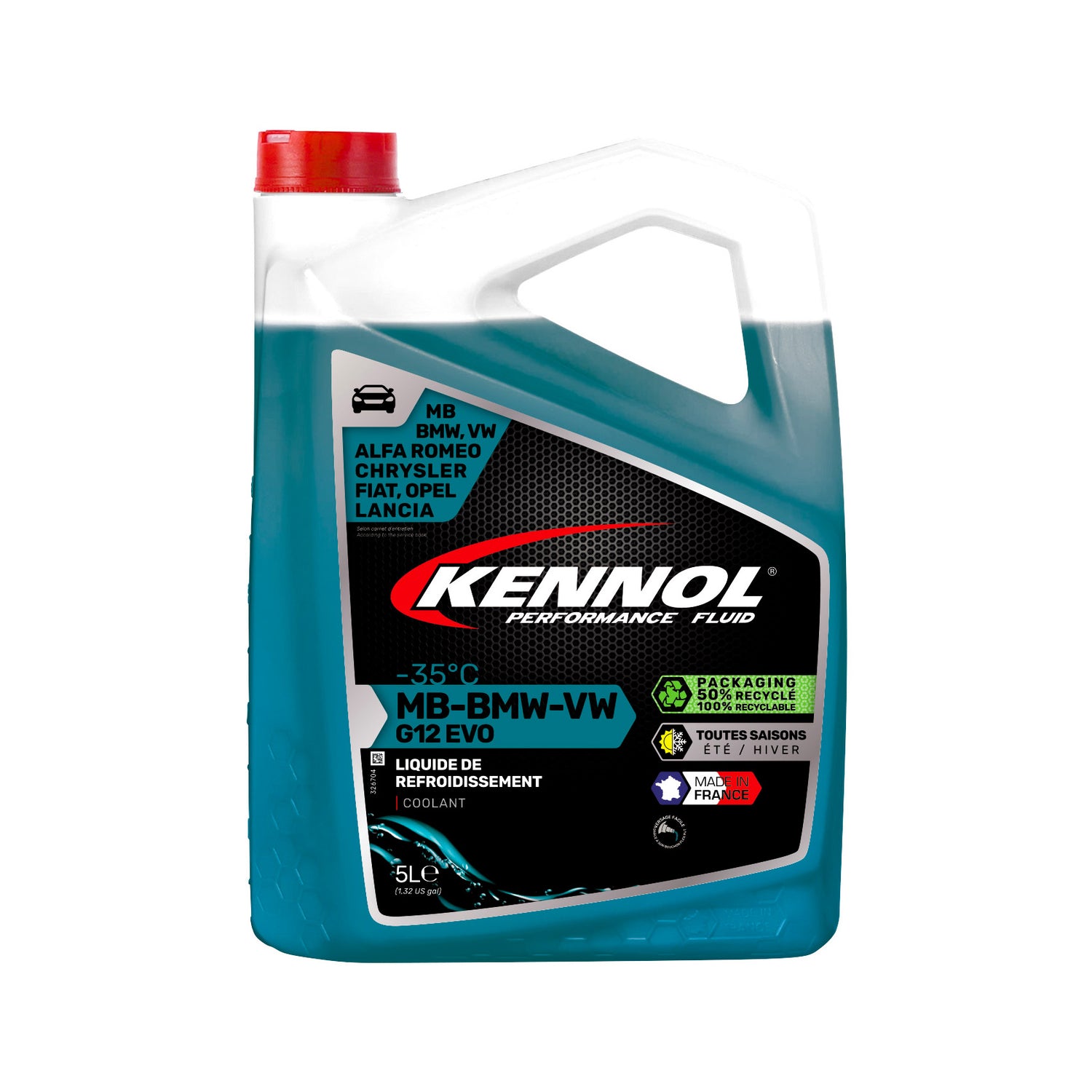 KENNOL Liquide de refroidissement G12 -35°C (Mercedes-BMW-Volkswagen)