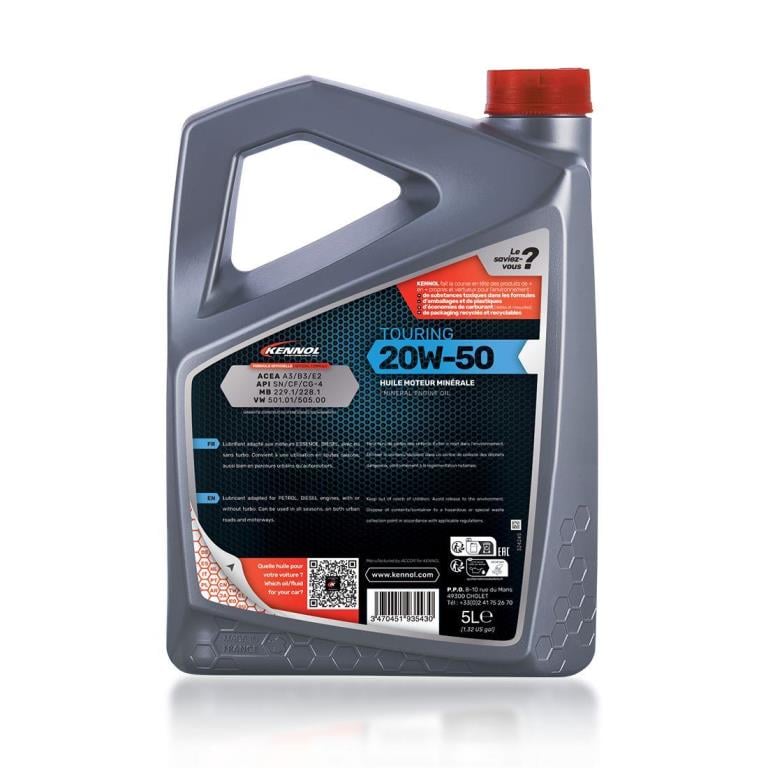 KENNOL Huile moteur TOURING 20W-50