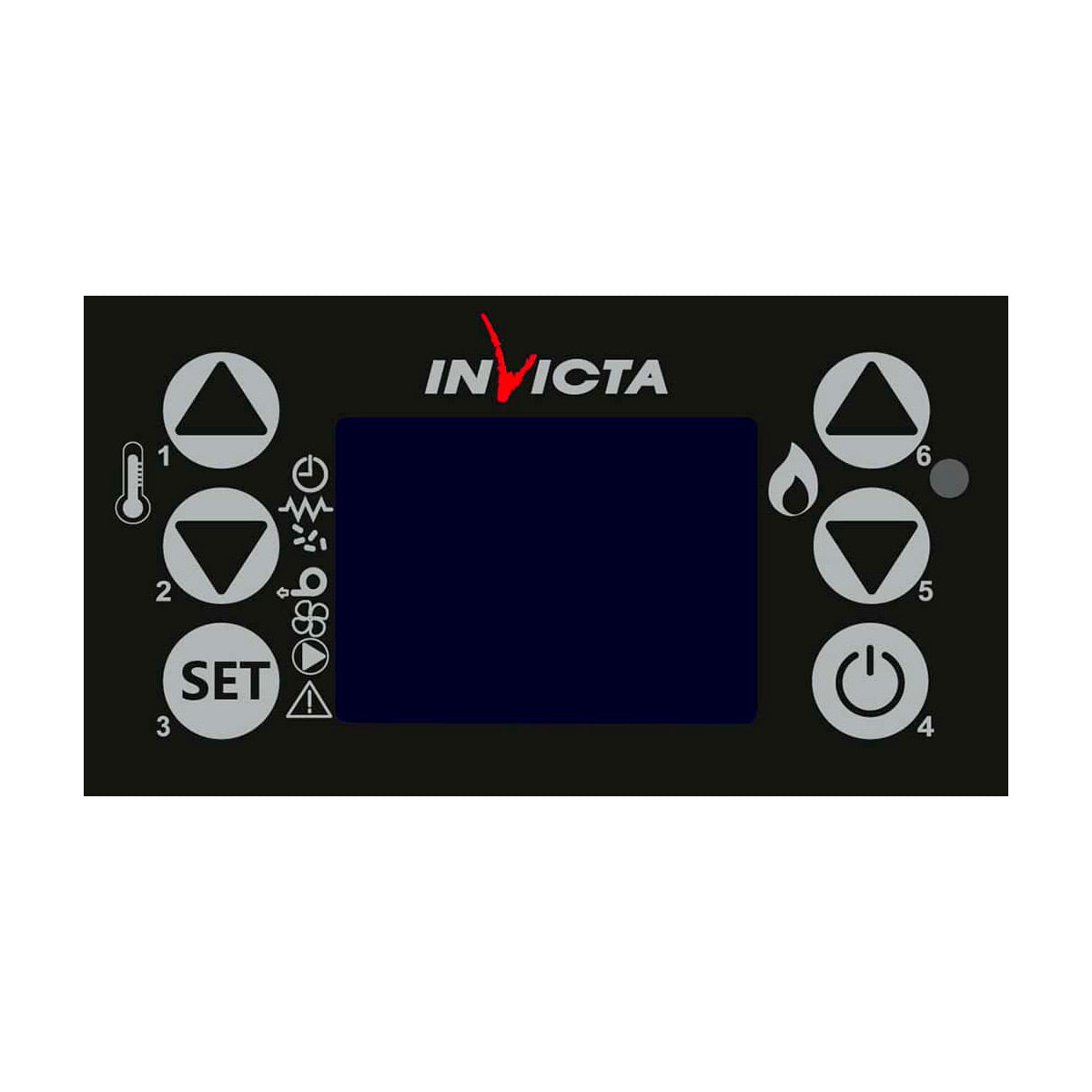 Invicta Poêle à granulés acier Lodi 8 noir Wi-Fi flamme verte étanche (30 à 100m²) - 8kw - Mister PRO