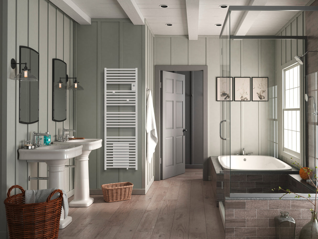 THERMOR Sèche-serviettes avec soufflerie RIVA 4 mixte blanc