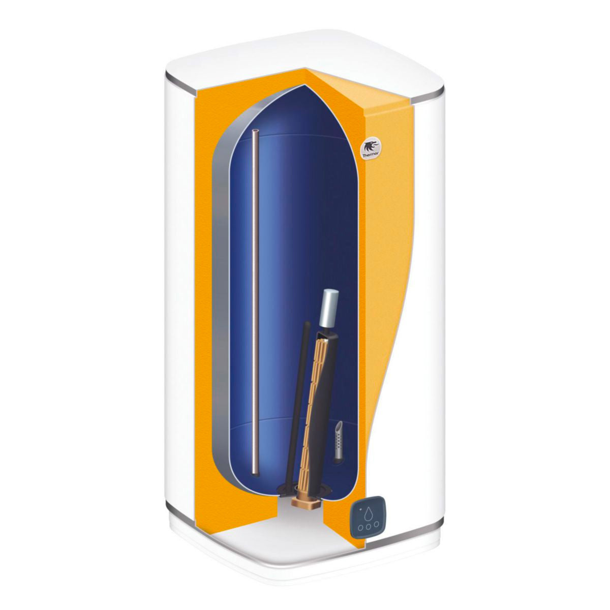 THERMOR Chauffe-eau plat MALICIO 3 vertical mural blanc
