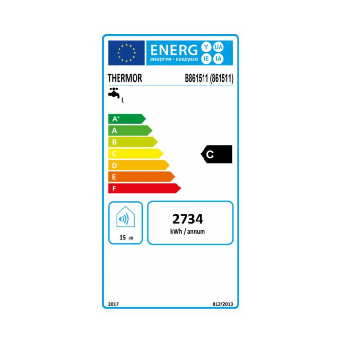 THERMOR Chauffe-eau Ø570 vertical mural mono BLINDE 100L blanc