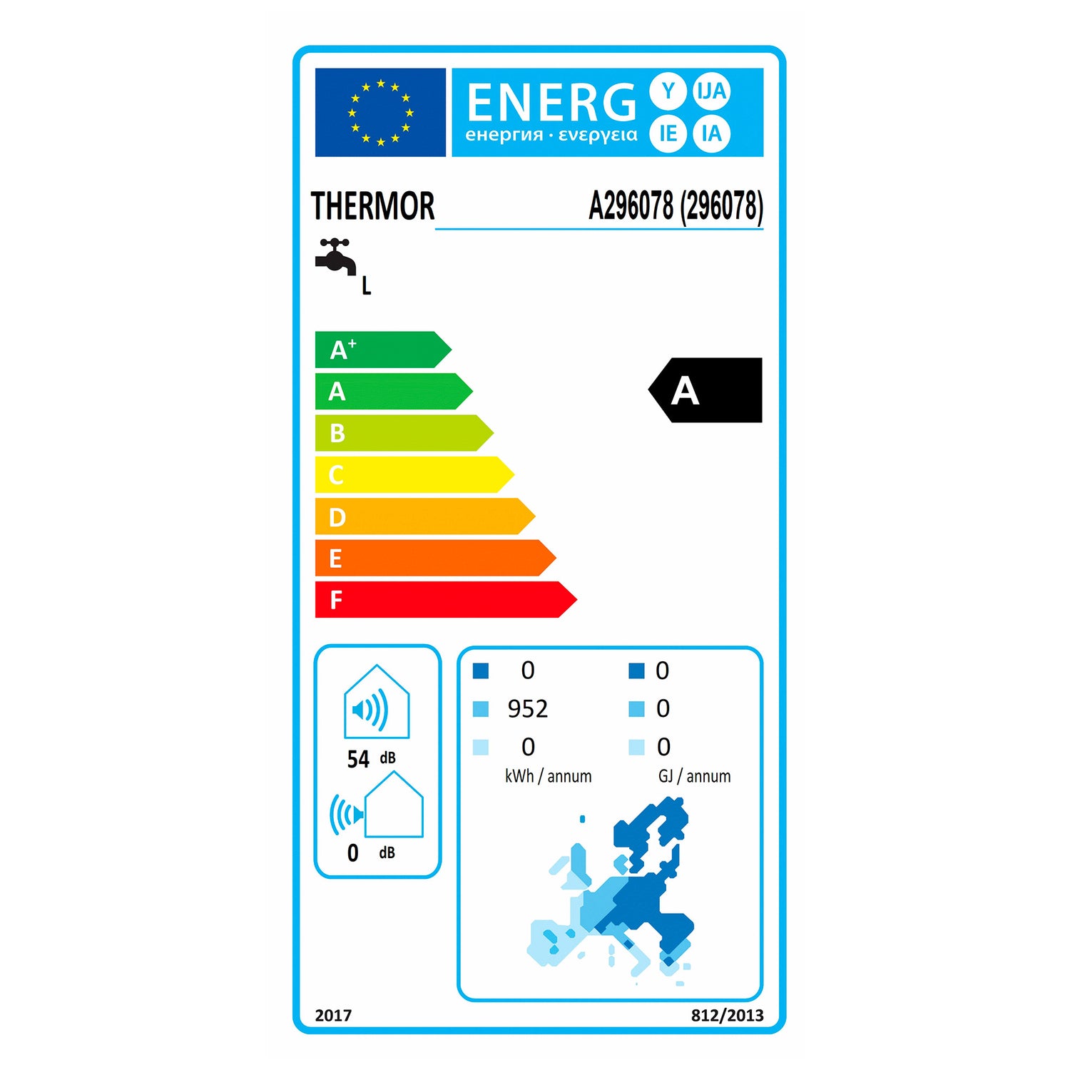 THERMOR Chauffe-eau thermodynamique AEROMAX ACCESS vertical sur socle 200L