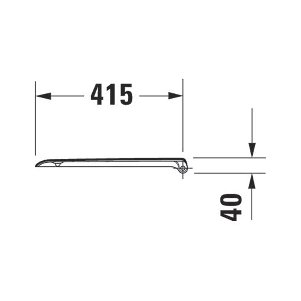 DURAVIT Abattant WC D-Code 0067310099