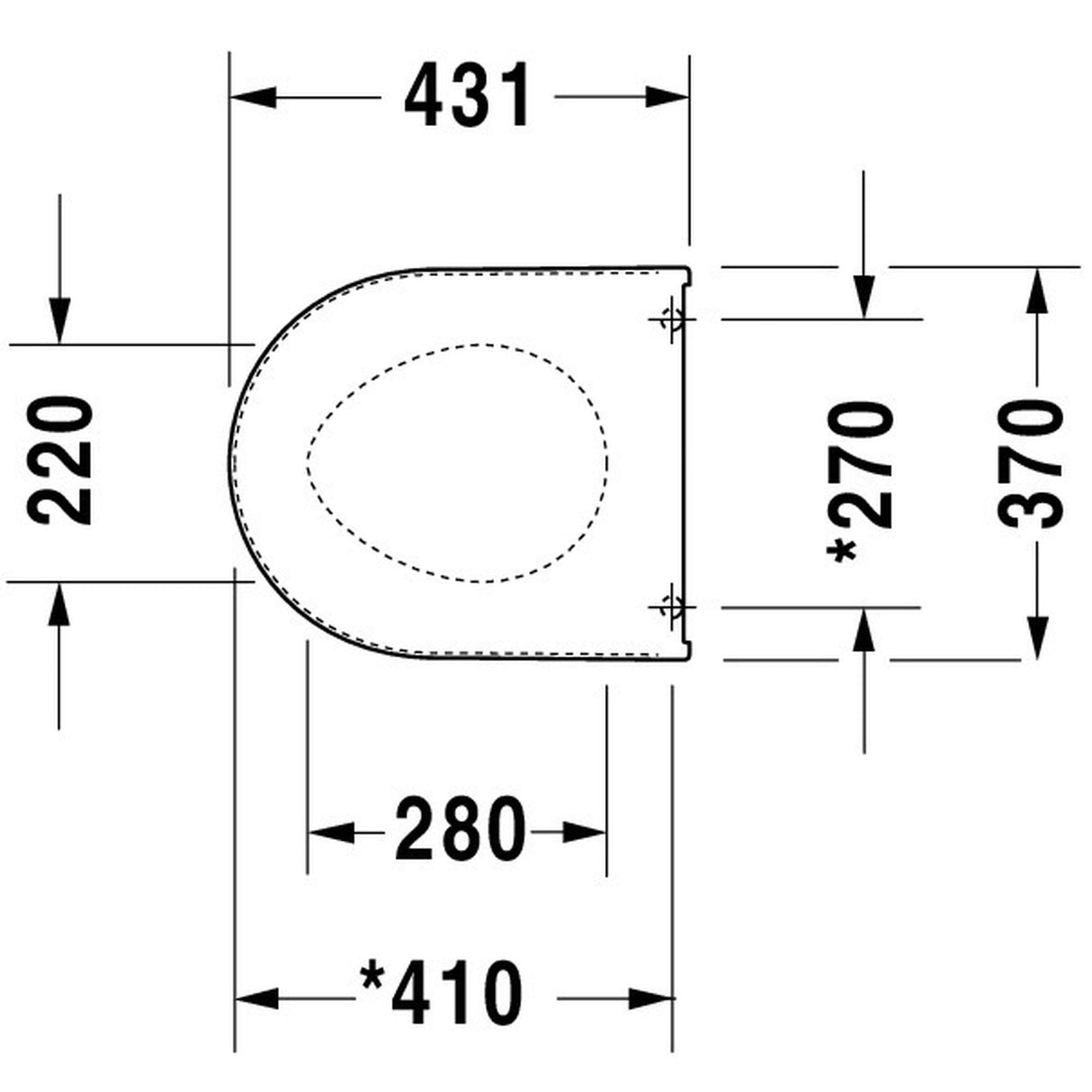DURAVIT Abattant WC Starck 2/Darling 0069890000