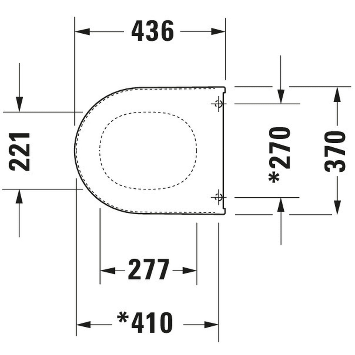 DURAVIT Abattant WC Starck 2/Darling 0069810000