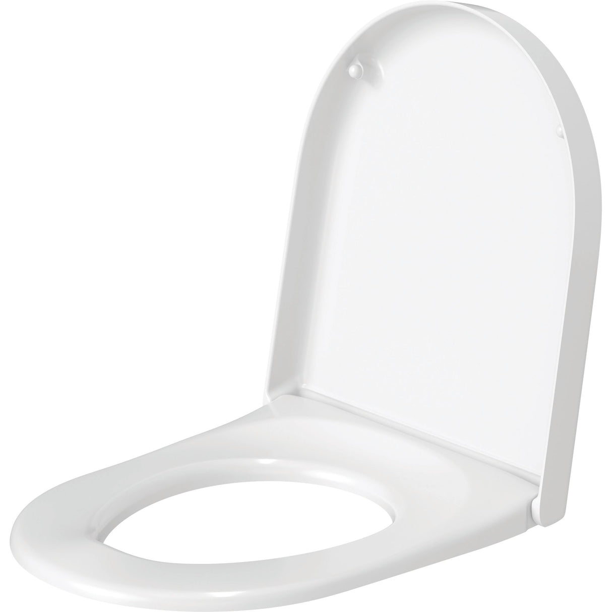 Abattant WC blanc, marque Grohe, siège de toilette en plastique, design moderne