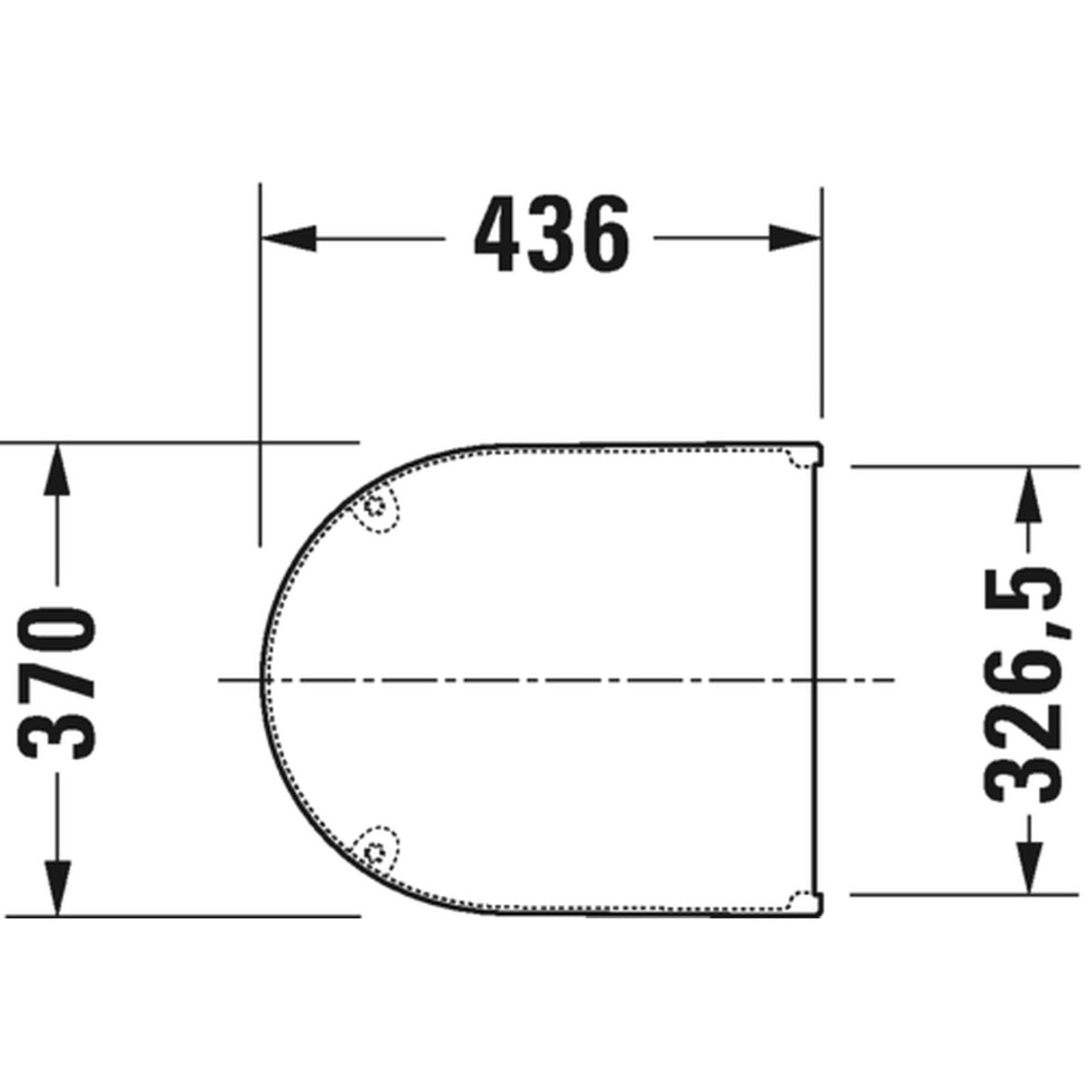 DURAVIT Abattant WC 43,8 cm ME by Starck