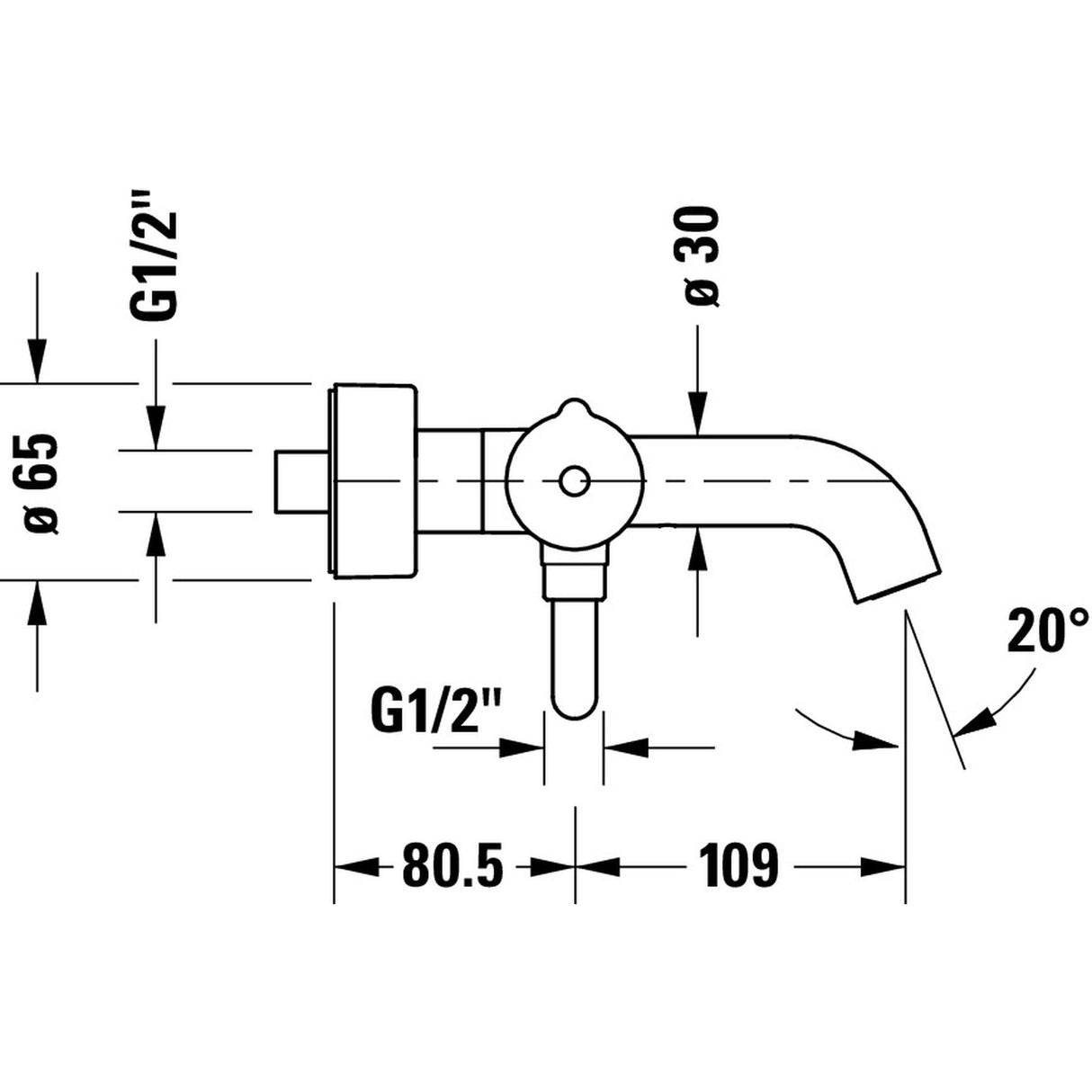 DURAVIT Mitigeur de bain-douche C.1 C15230000010