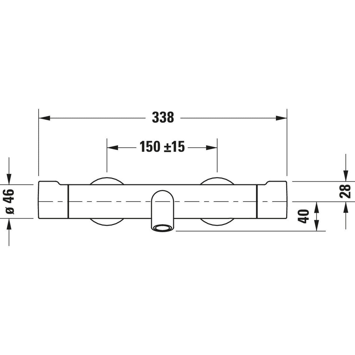DURAVIT Mitigeur de bain-douche C.1 C15220000010