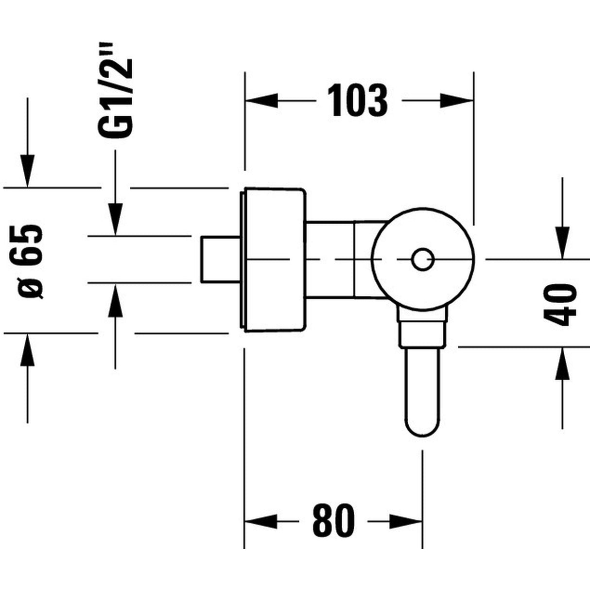 DURAVIT Mitigeur de douche C.1 C14230000010