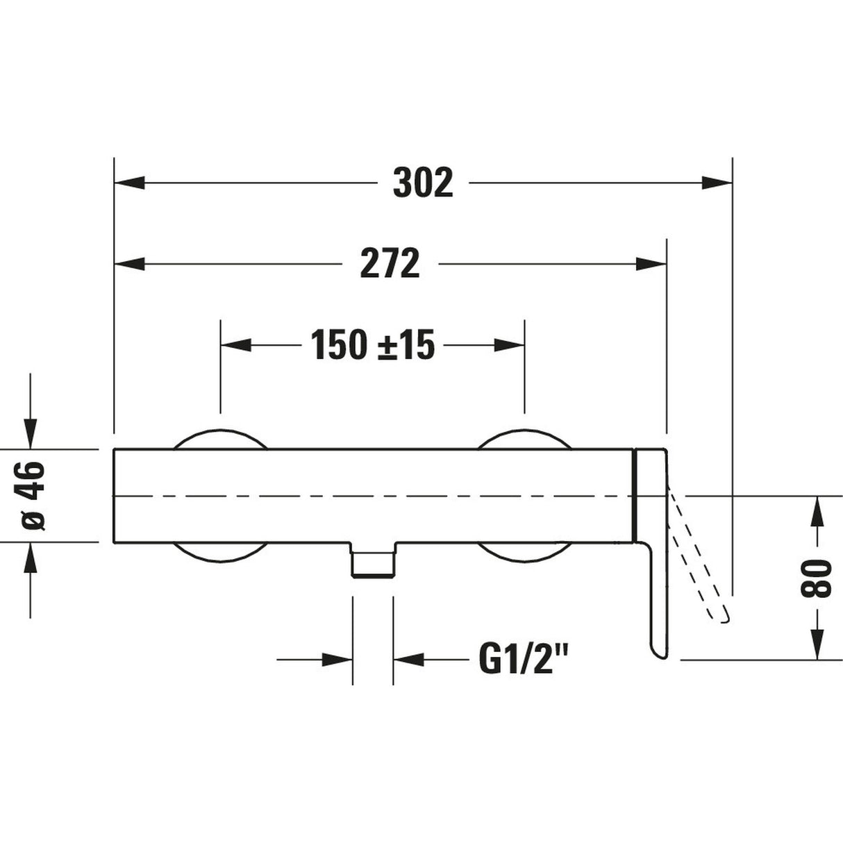 DURAVIT Mitigeur de douche C.1 C14230000010
