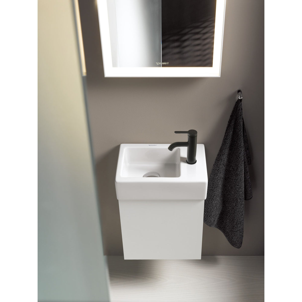 DURAVIT Mitigeur de lavabo noir mat avec vidage C.1