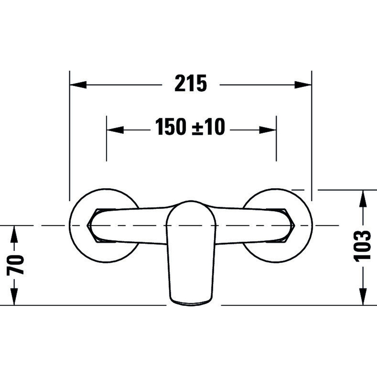 DURAVIT Mitigeur de douche No.1 N14230000010