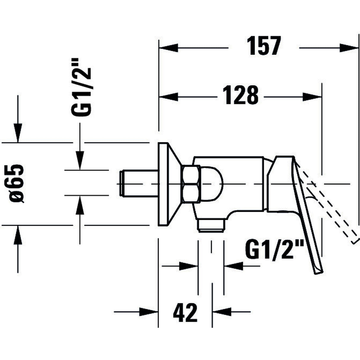 DURAVIT Mitigeur de douche No.1 N14230000010