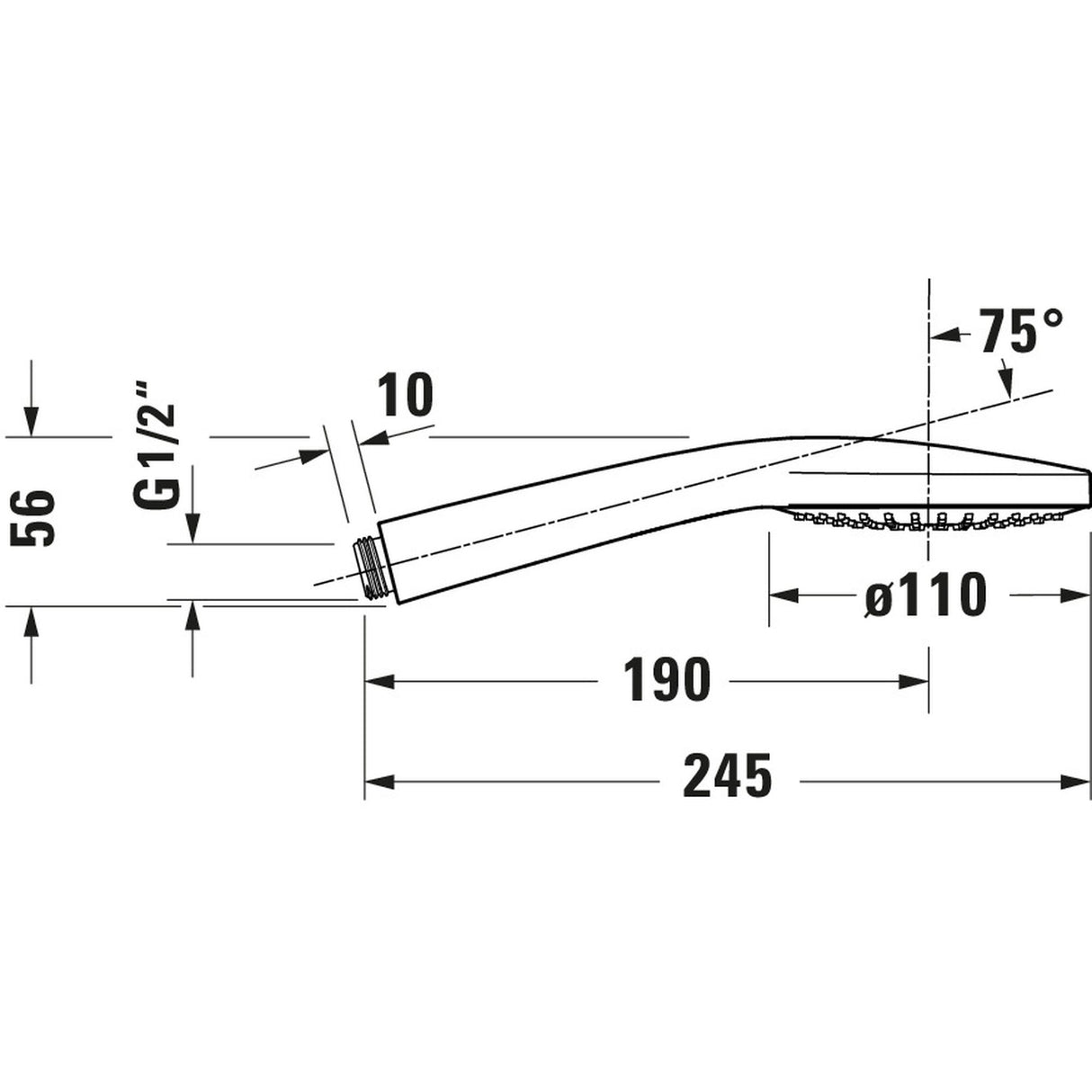 DURAVIT Douchette 1 jet MinusFlow