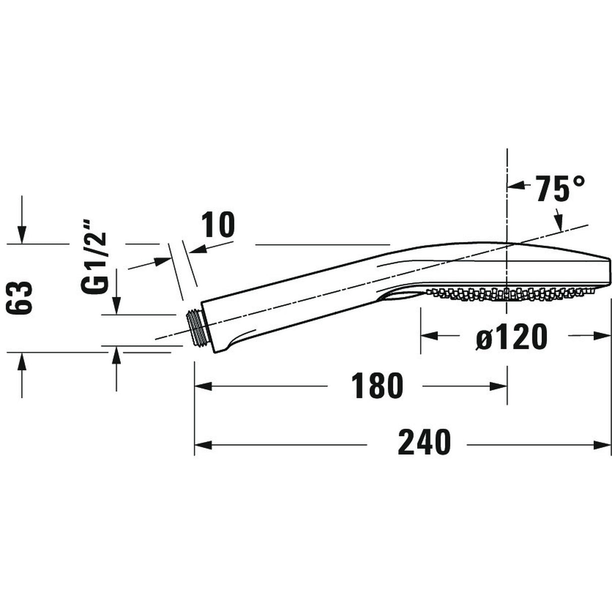 DURAVIT Douchette 3 jets Click!