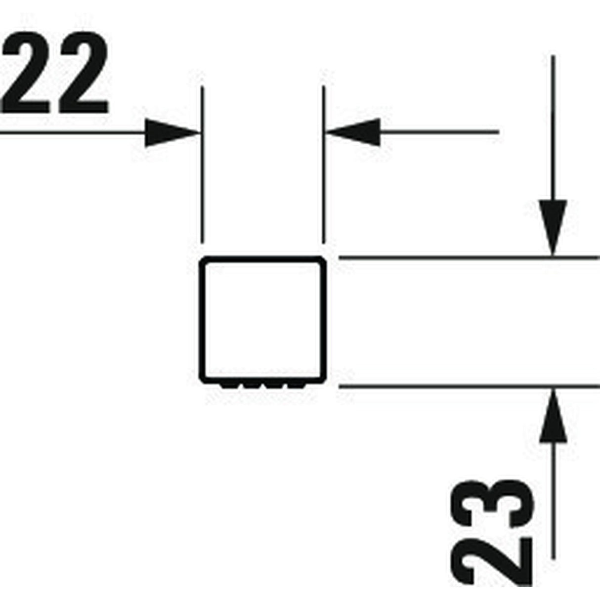 DURAVIT Douchette tube carré MinusFlow UV0642002010