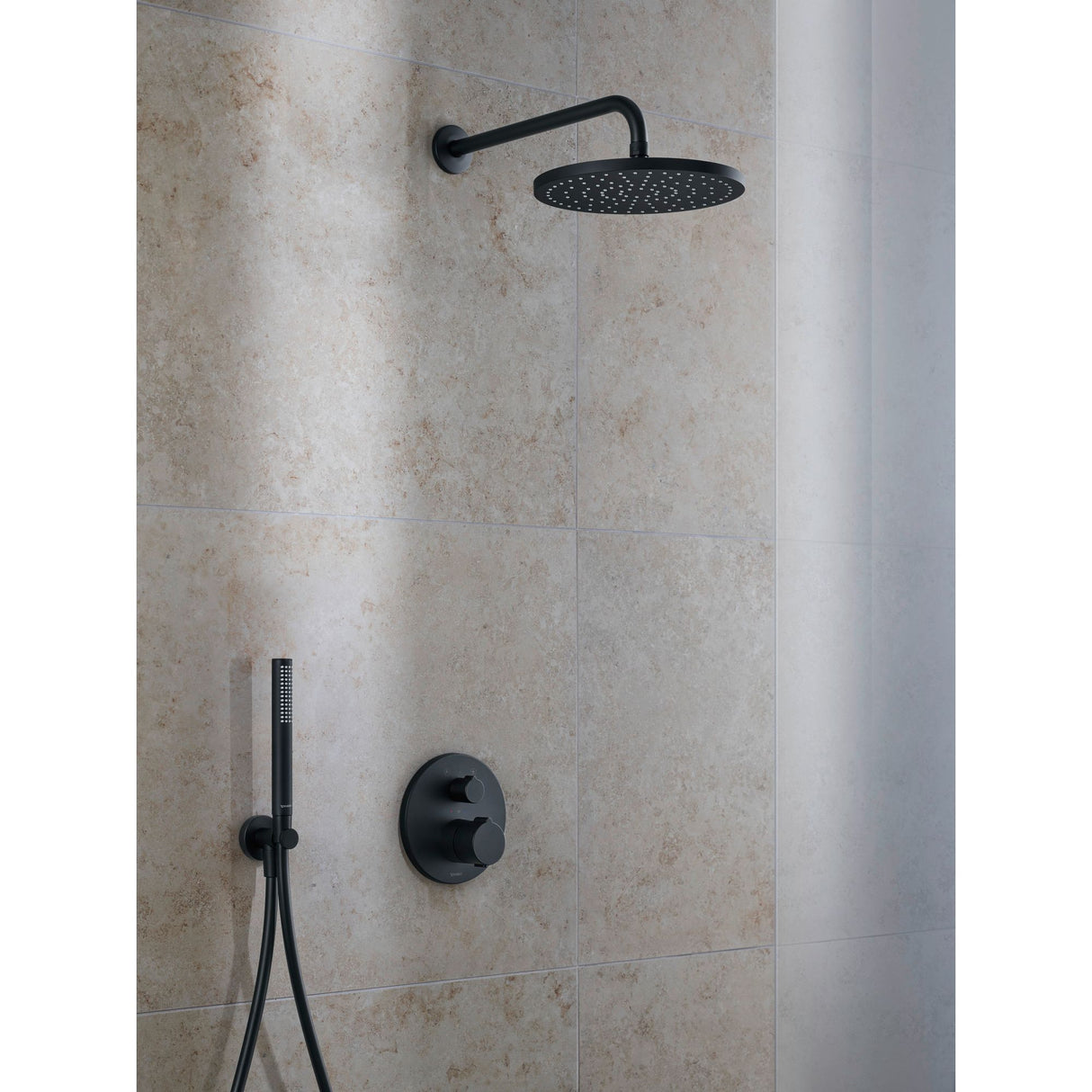 DURAVIT Douche de tête noir mat 1 jet