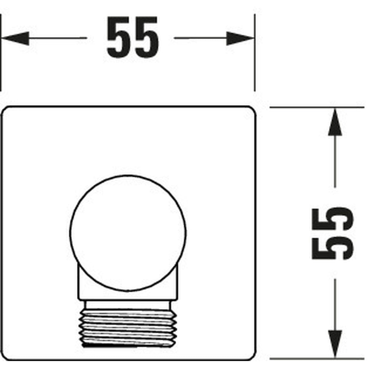DURAVIT Coude de raccordement pour flexible