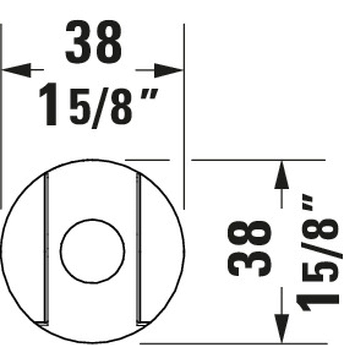 Duravit Support de douchette 38x58x38 mm