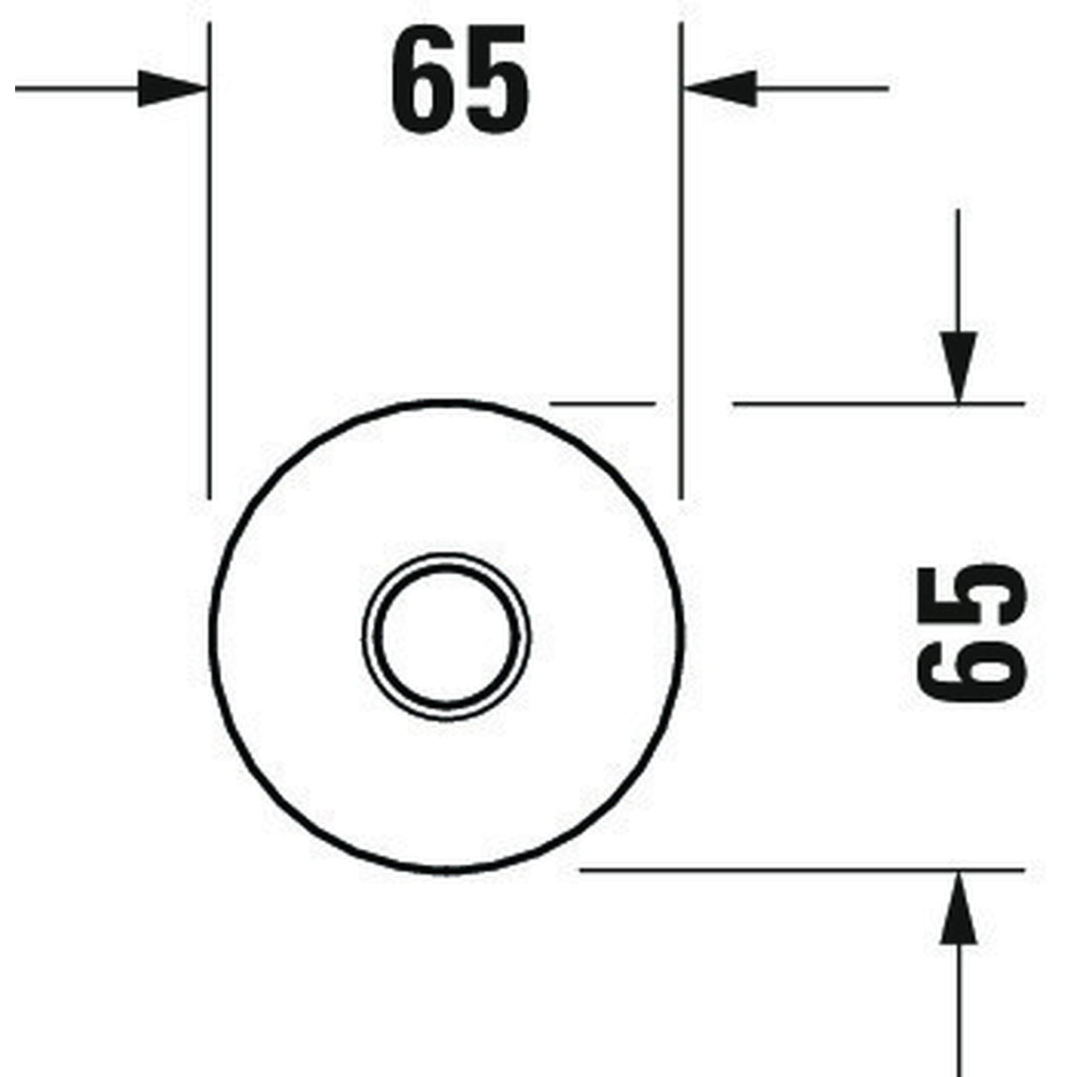 DURAVIT Bras de douche montage plafond 20 cm