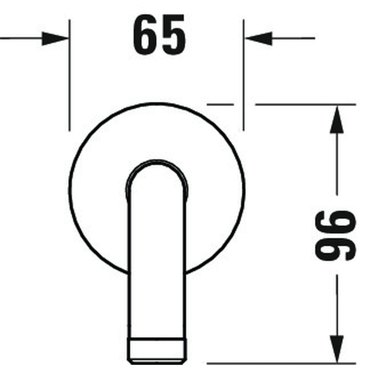 DURAVIT Bras de douche montage mural 20 cm