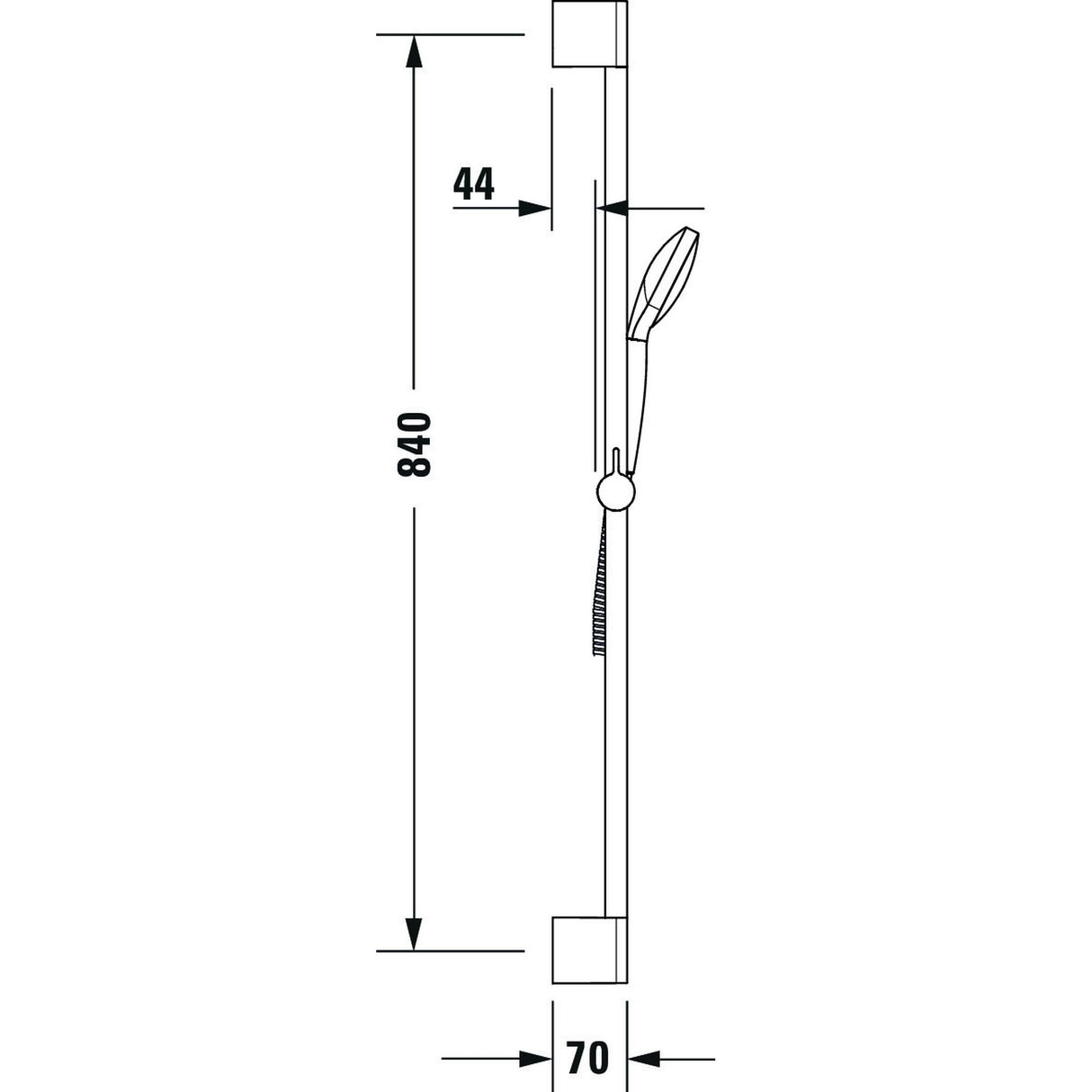 DURAVIT Set de douche 90 cm UV0680026000