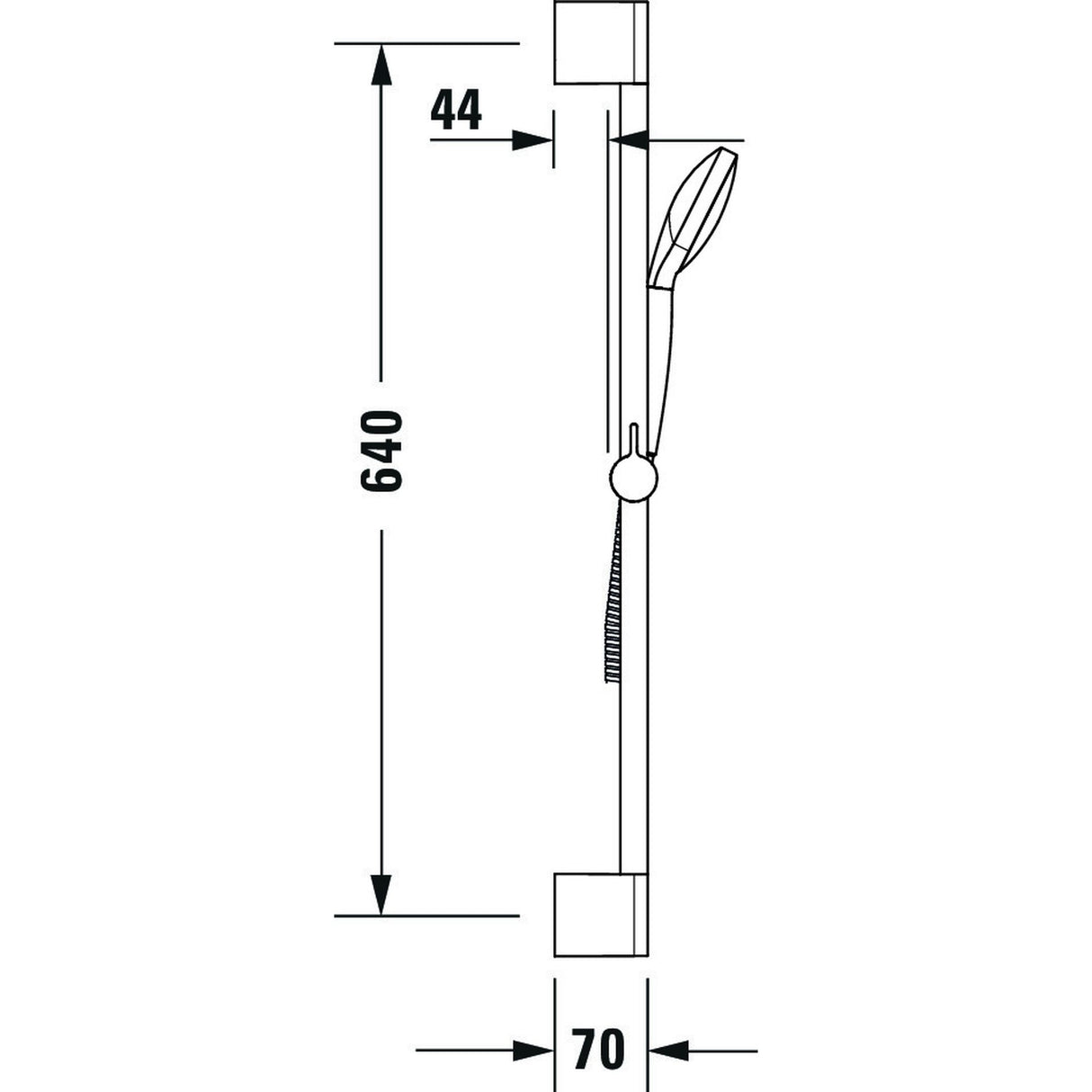 DURAVIT Set de douche 70 cm UV0680028000