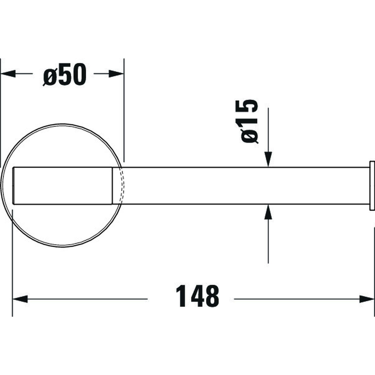 DURAVIT Dérouleur de papier mural Starck T