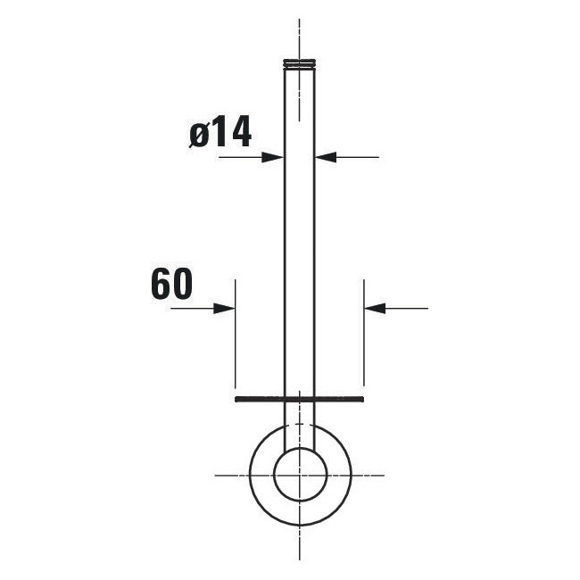 DURAVIT Support réserve papier wc Chromé D-Code 0099151000