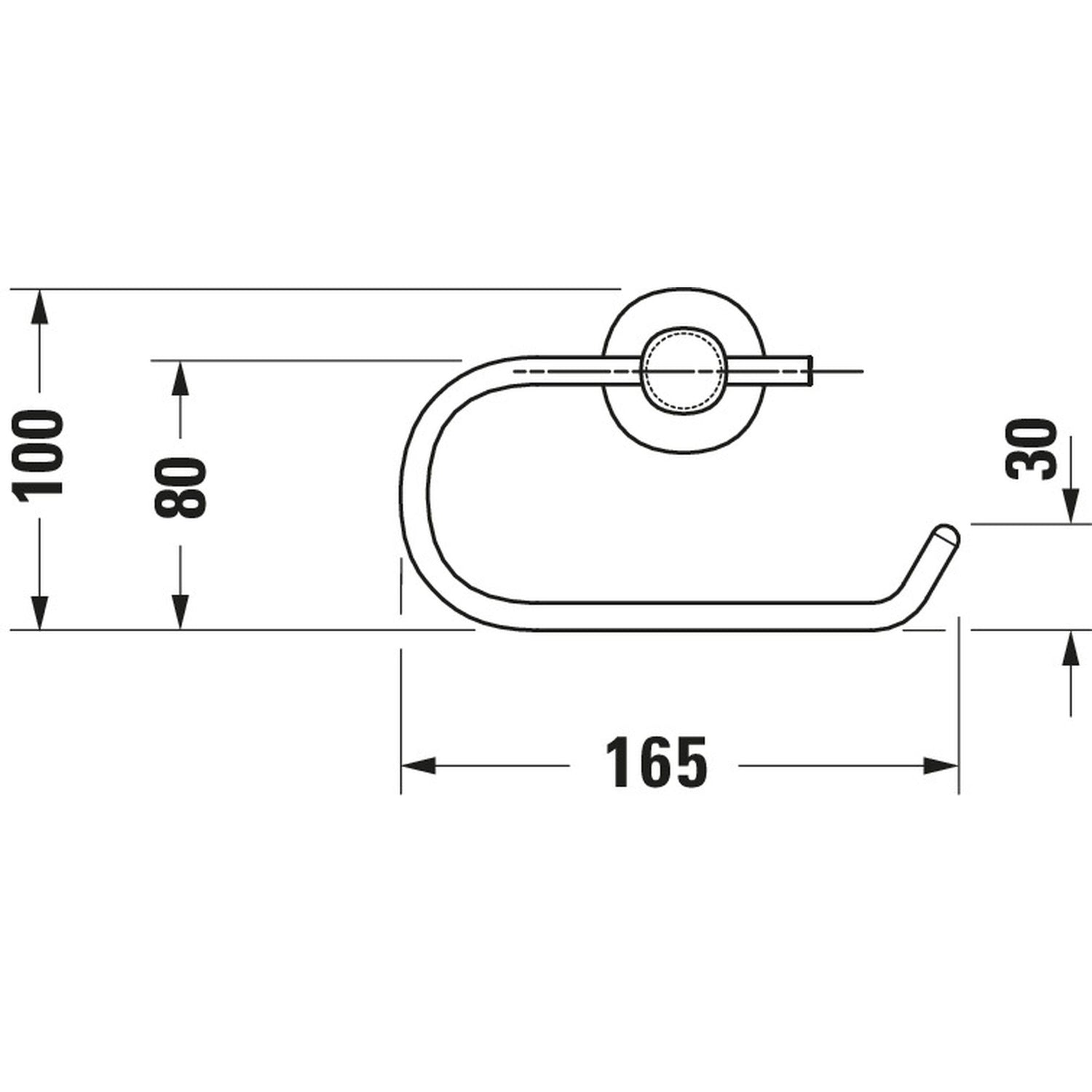 DURAVIT Dérouleur de papier D-Code 0099261000