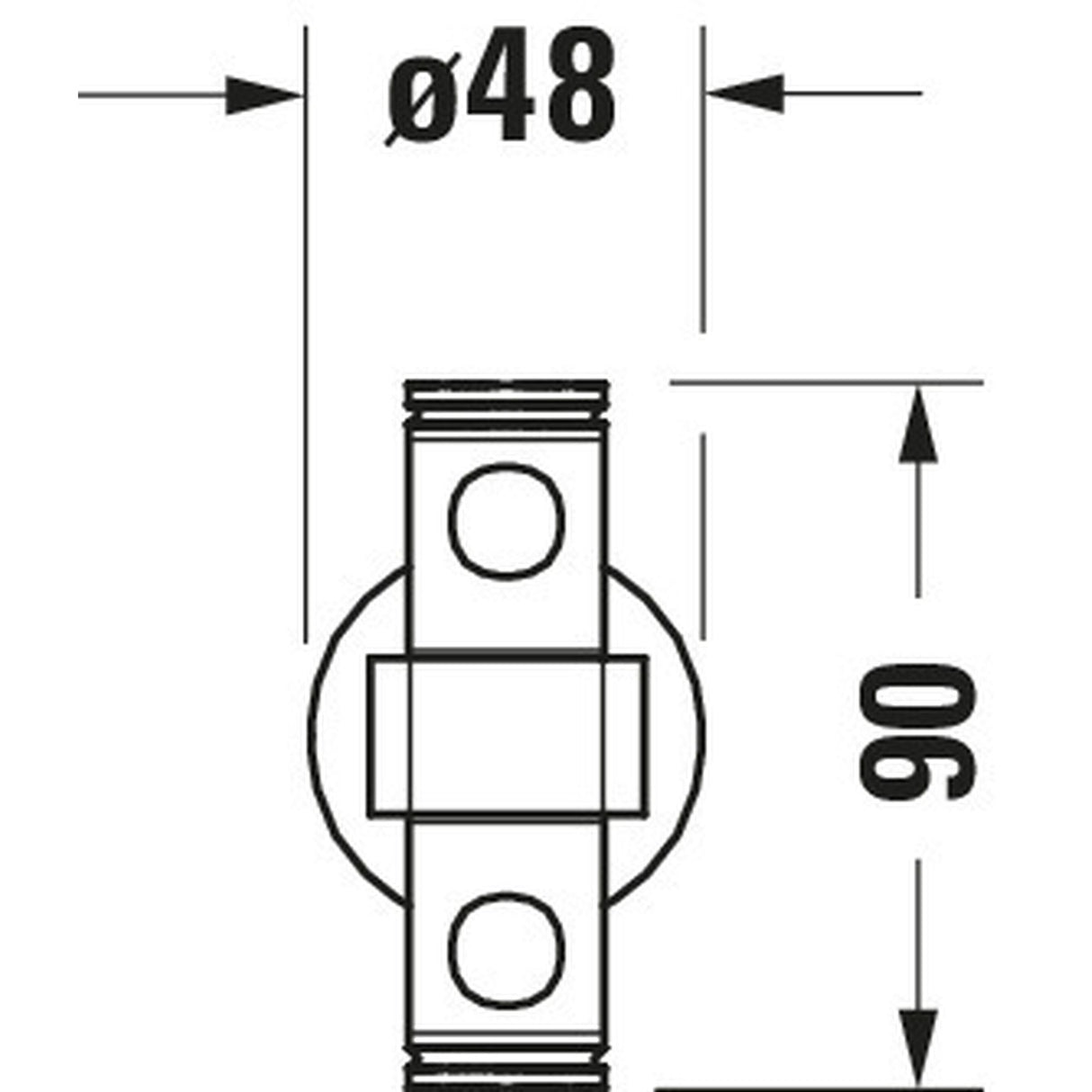 DURAVIT Porte-serviettes 39,7 cm D-Code 0099221000