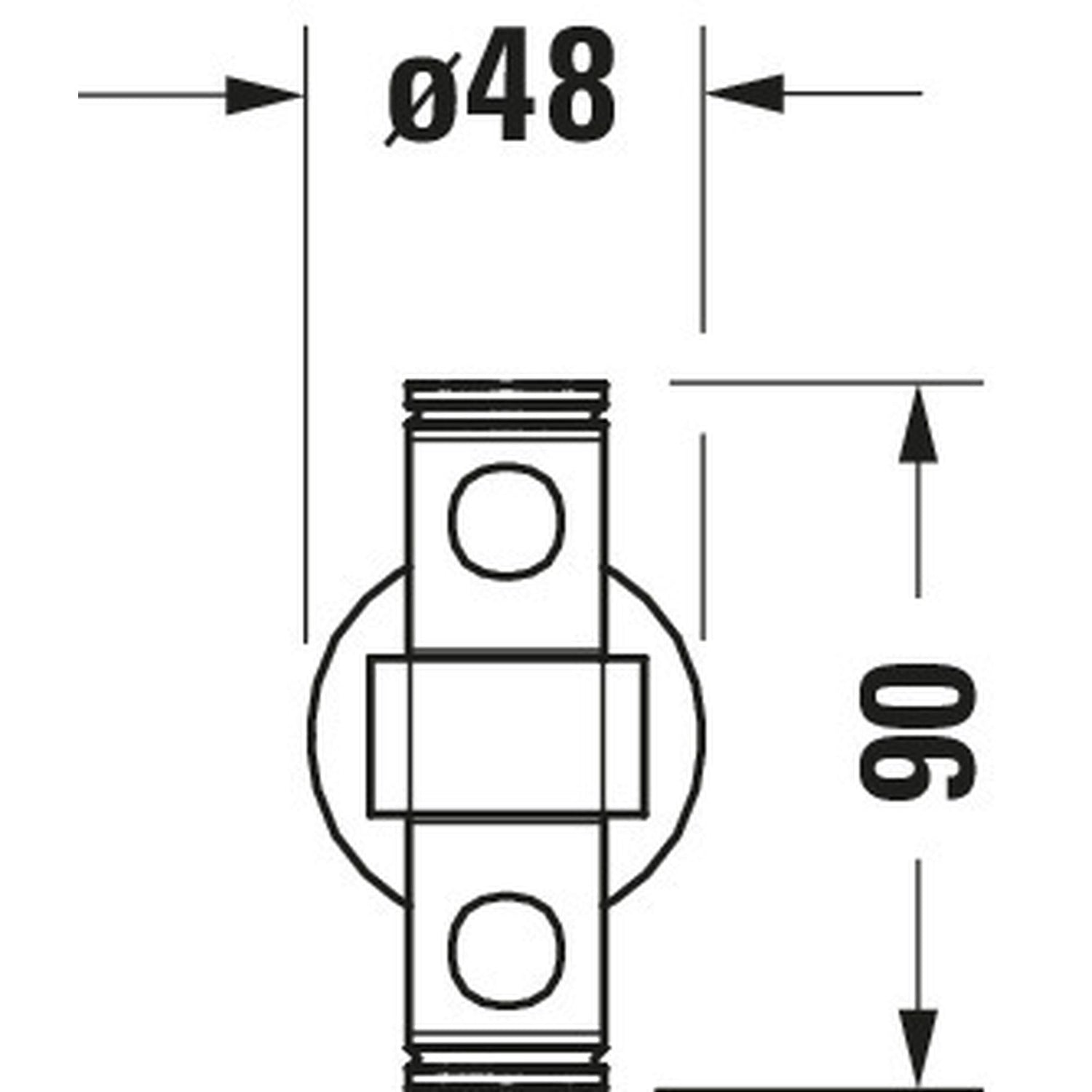 DURAVIT Porte-serviettes 39,7 cm D-Code 0099221000