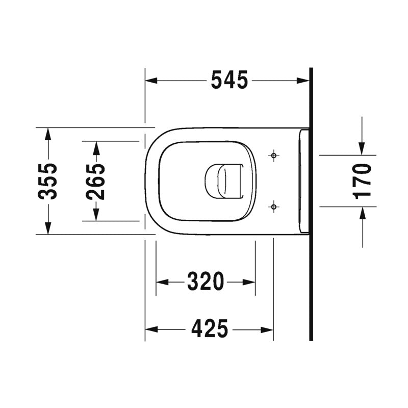 DURAVIT Pack WC suspendu avec abattant D-Code 45700900A1
