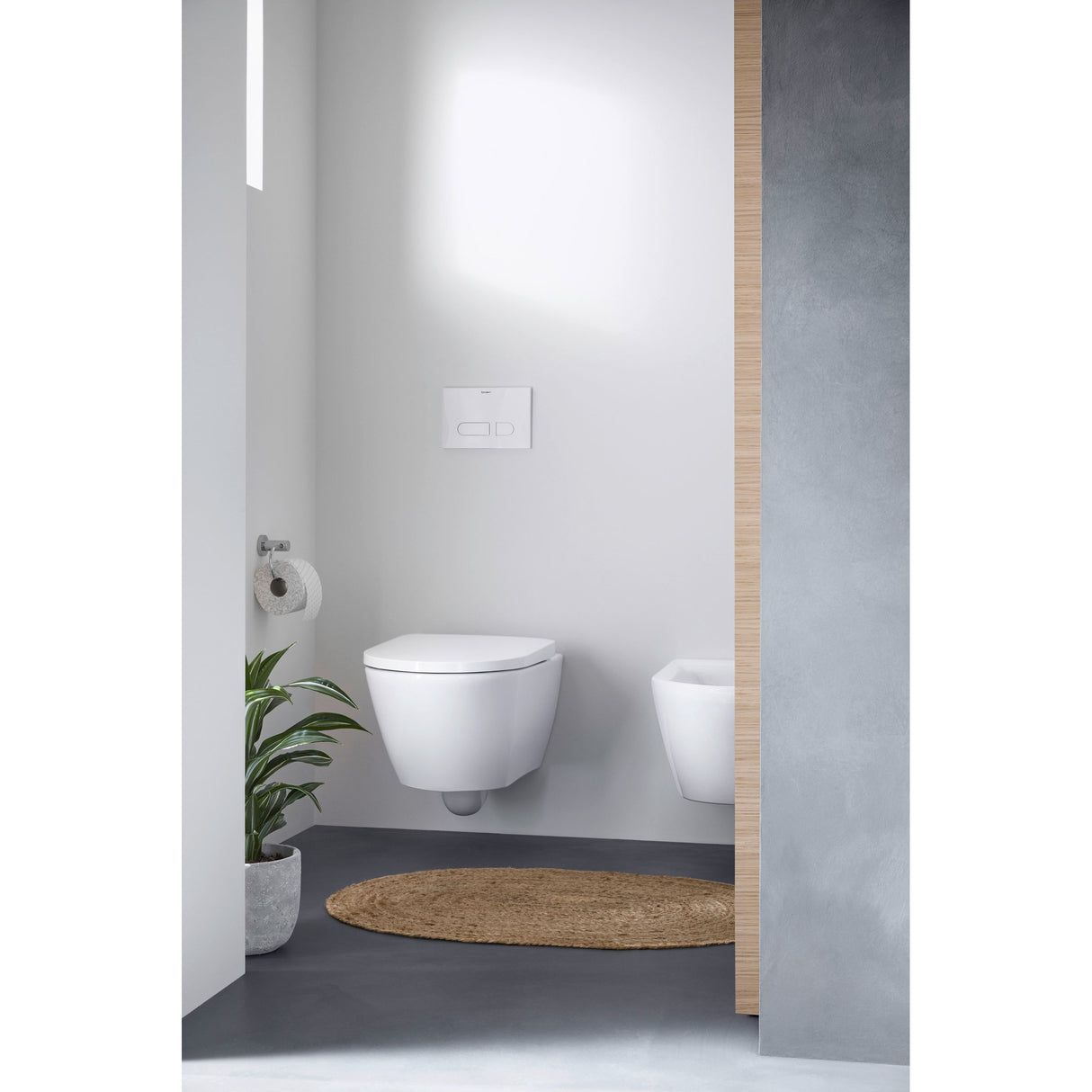 DURAVIT Pack WC suspendu avec abattant frein de chute et système de fixation D-Neo 45770900A1