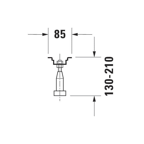 DURAVIT Pieds pour baignoires et receveurs Universal 790100000000000