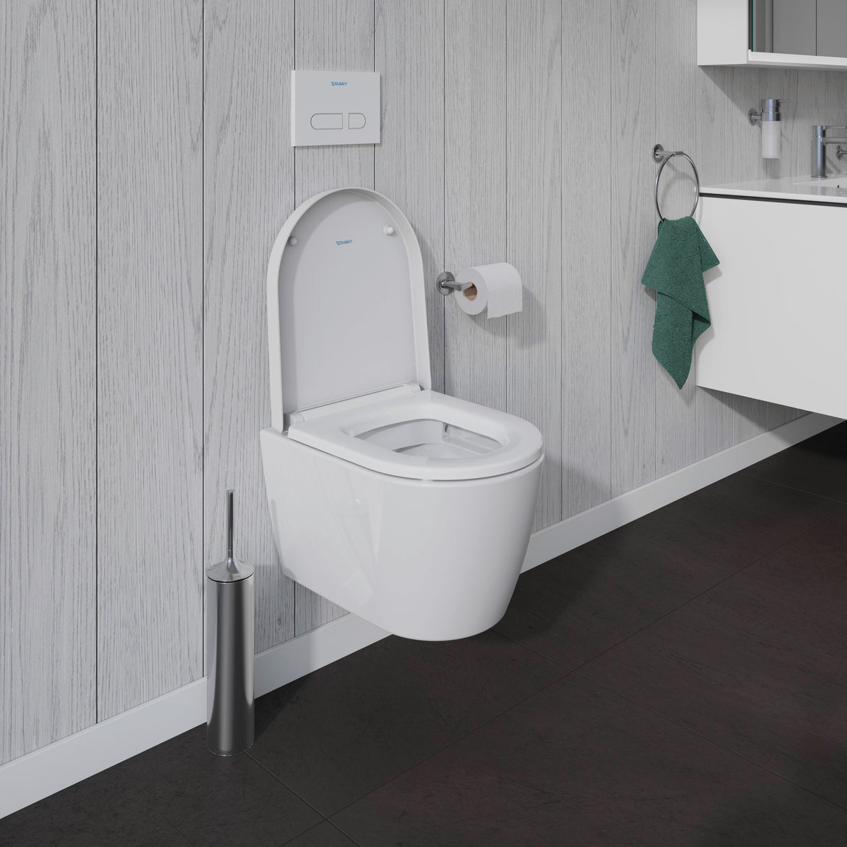 DURAVIT Pack WC suspendu compact sans bride ME by Starck