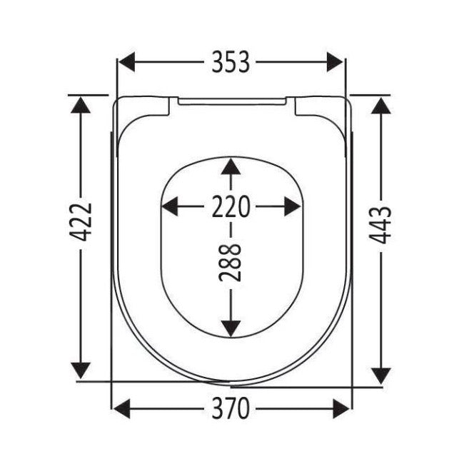 Villeroy & Boch Abattant amovible et fermeture amortie ViCare 9M67S1T1