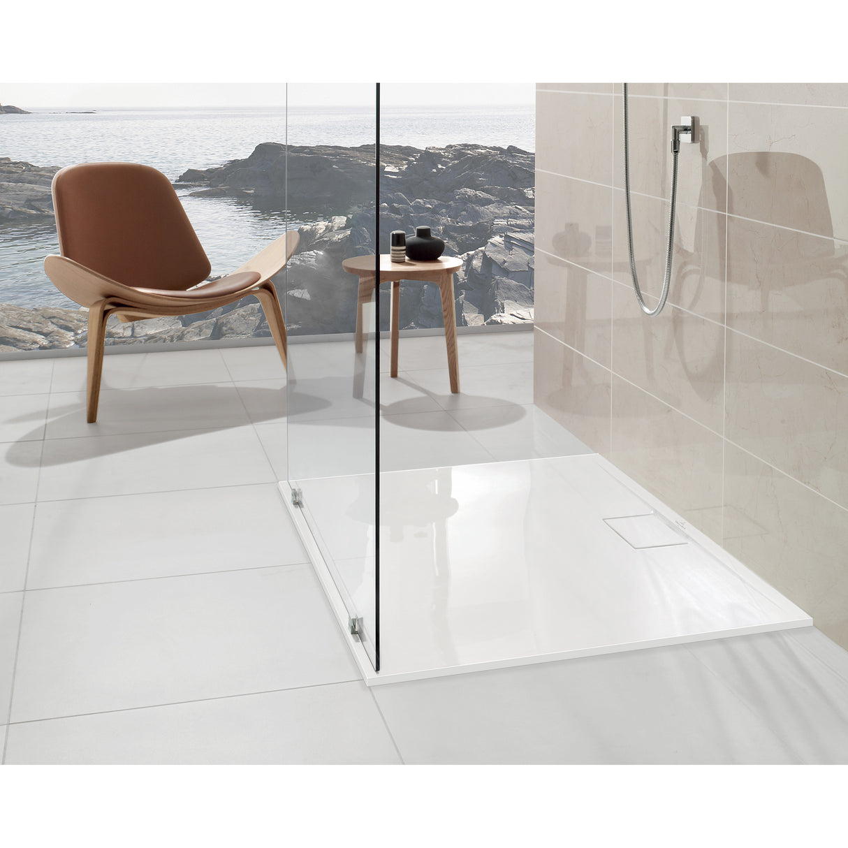 Villeroy & Boch Receveur de douche rectangulaire 120x90cm Architectura MetalRim UDA1290ARA215V-01