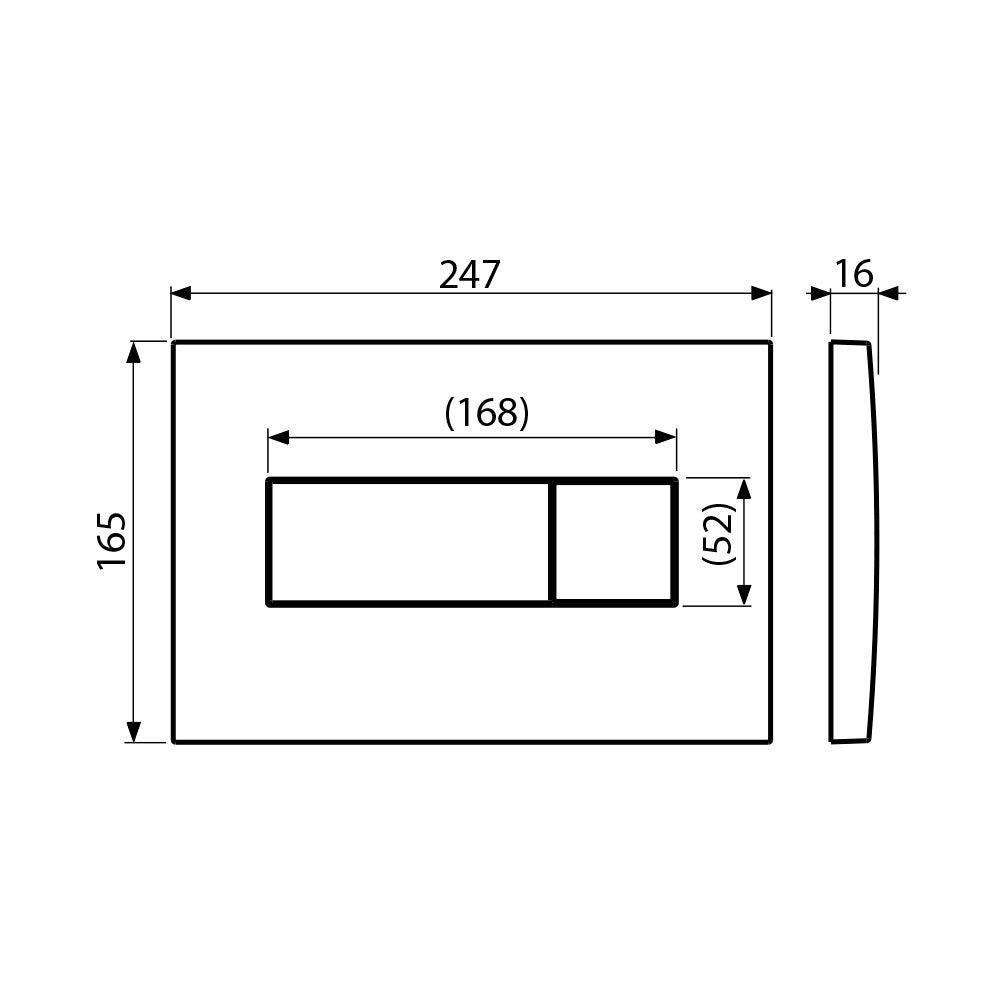 Villeroy & Boch Bâti-support sol-mur avec plaque de déclenchement 3/6 L