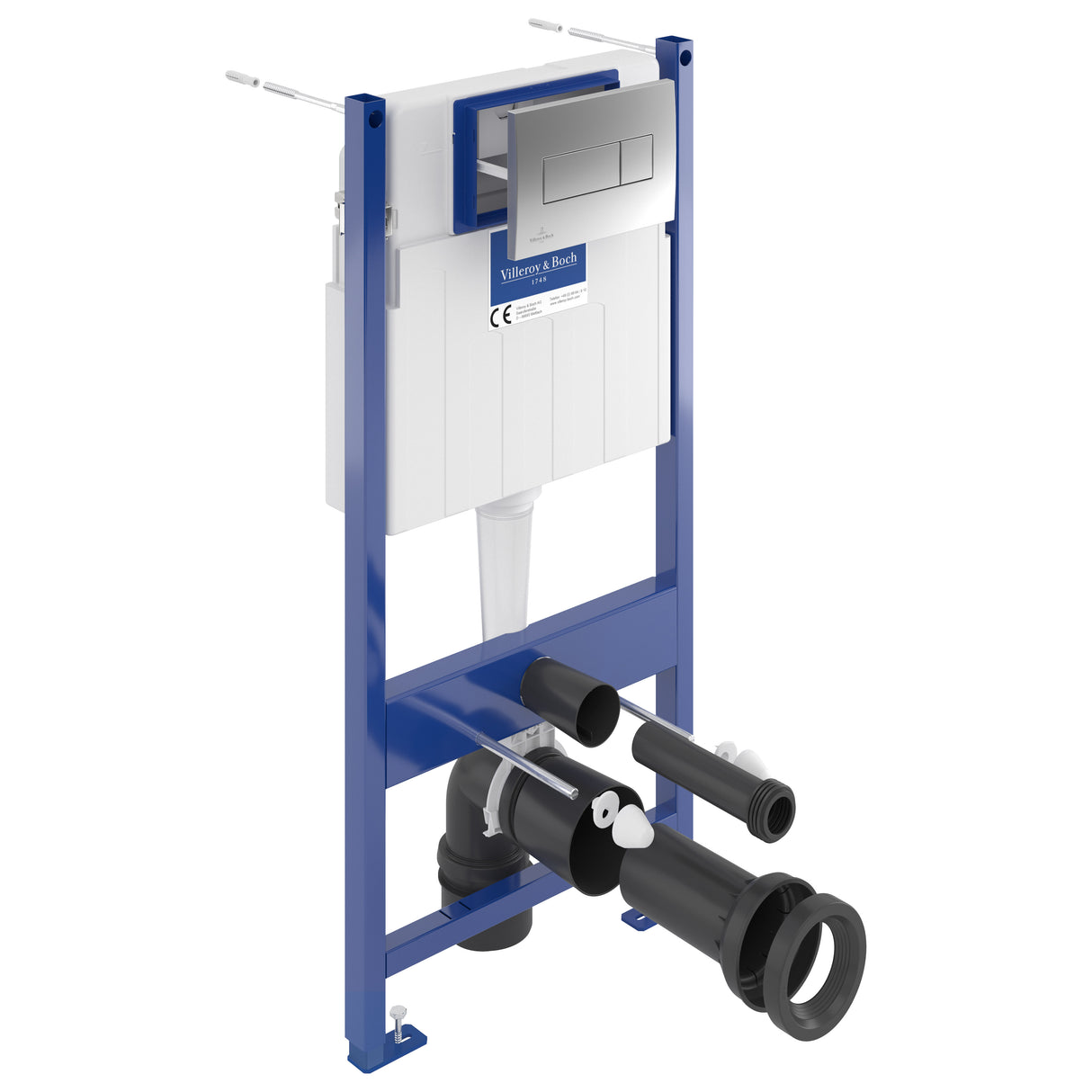 Villeroy & Boch Bâti-support sol-mur avec plaque de déclenchement 3/6 L