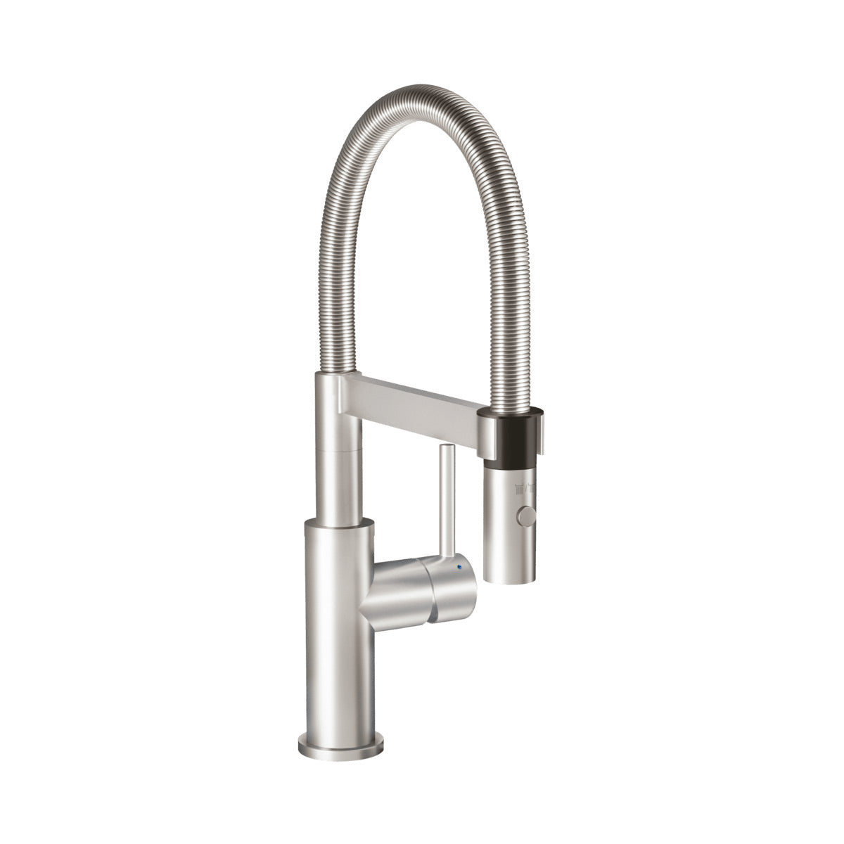 Villeroy & Boch Mitigeur cuisine rabattable Steel Expert Compact Window, acier inoxydable massif