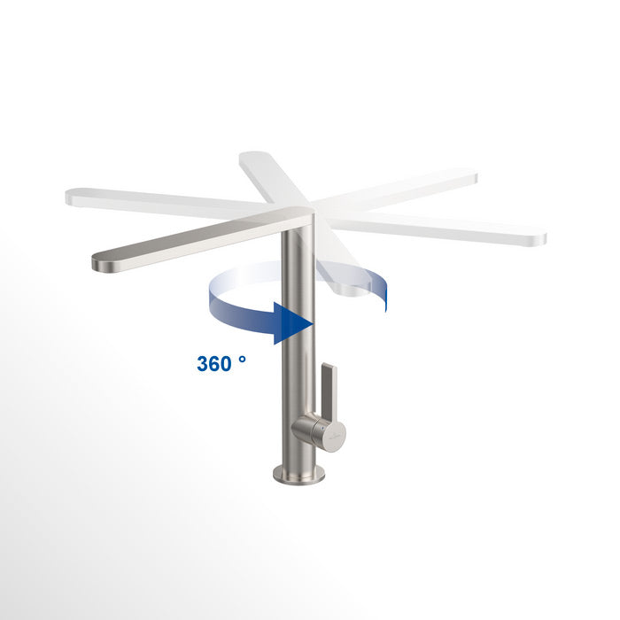 Villeroy & Boch Robinet de cuisine Finera Square acier inox brossé 927100LC