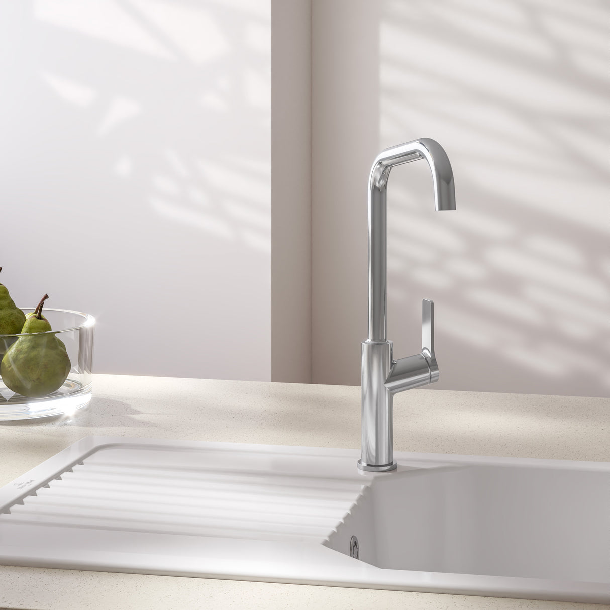 Villeroy & Boch Mitigeur de cuisine bec haut finition chromée