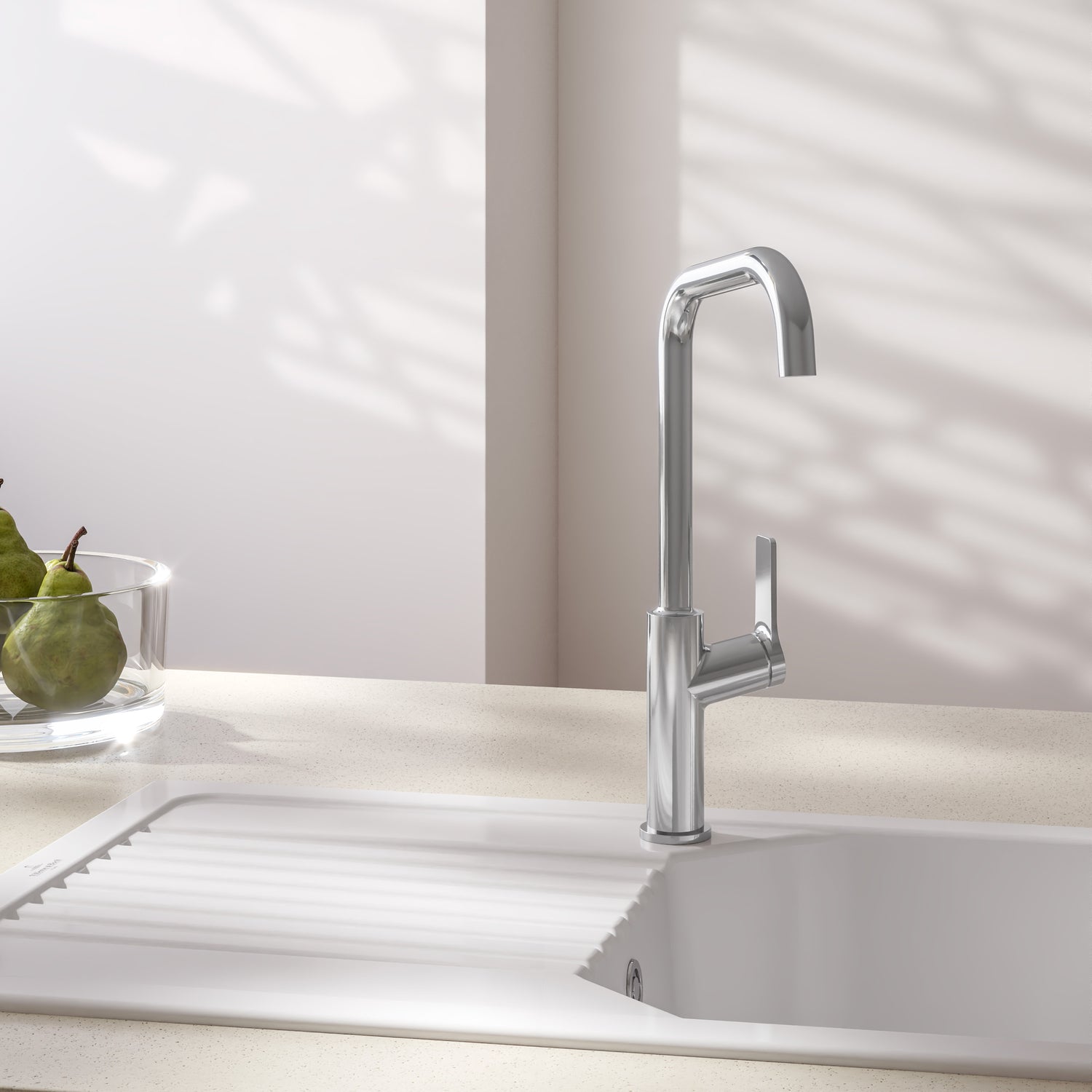 Villeroy & Boch Mitigeur de cuisine bec haut finition chromée