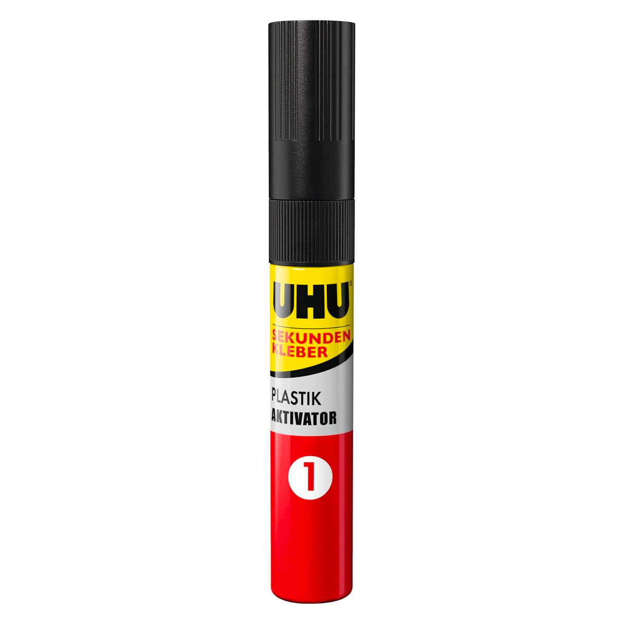 UHU Power glue tous plastiques - colle instantanée, ultra rapide et forte, tous plastiques, transparente, tube activateur 3ml + tube colle 2g