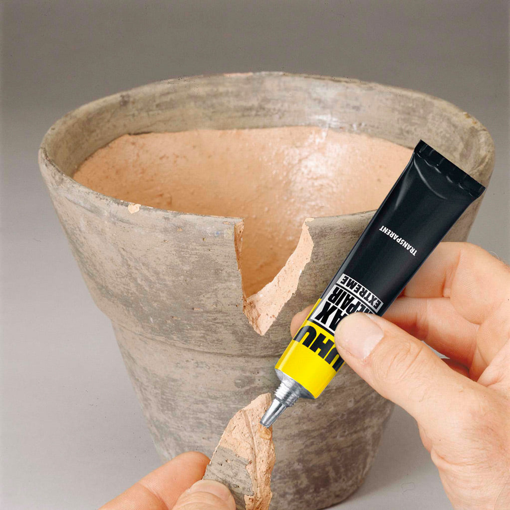 UHU Max Repair power - Colle extra puissante et flexible, transparente, idéale pour les chaussures, le caoutchouc, le cuir, tube 20g