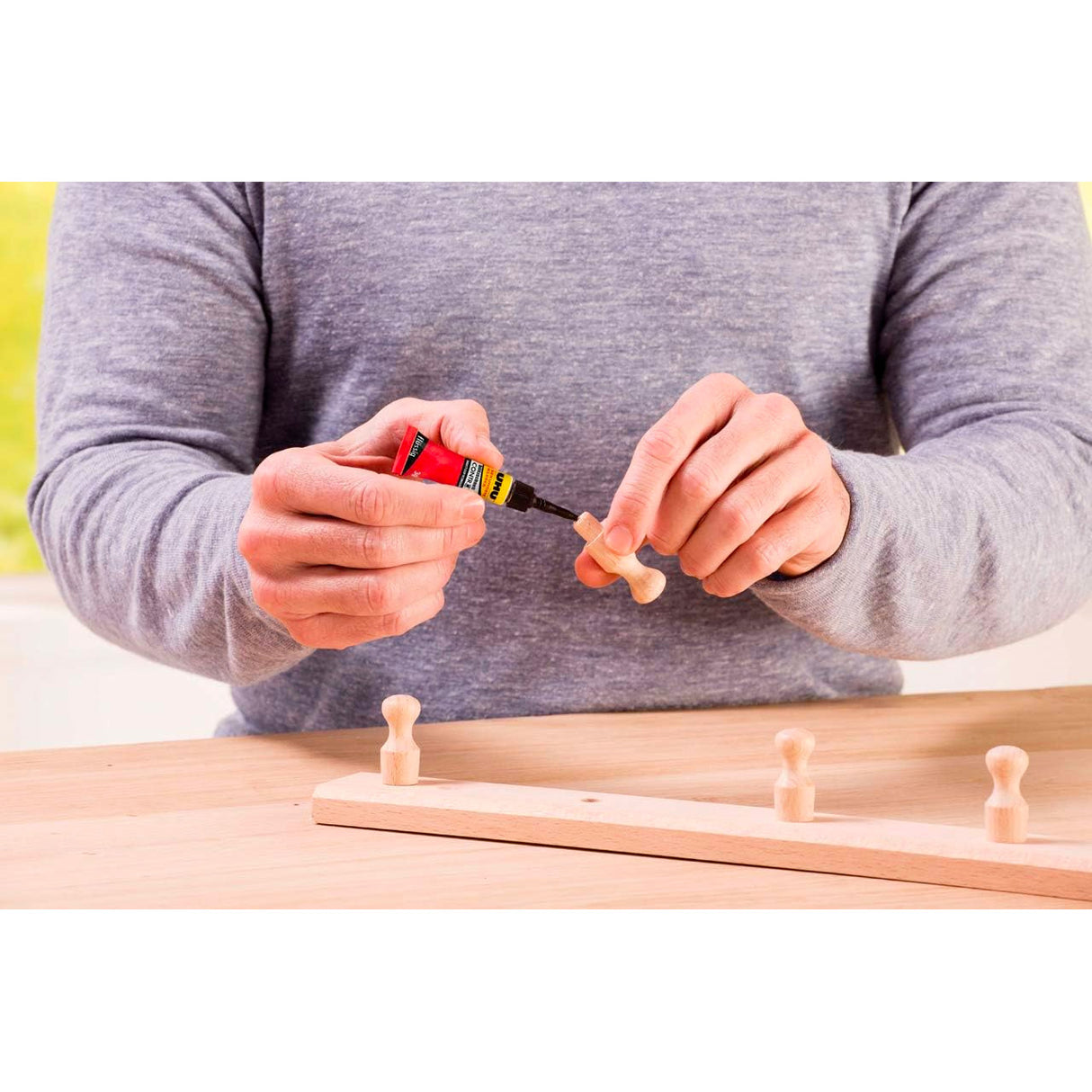 UHU Power glue liquide control - colle instantanée, ultra rapide et forte, technologie anti-goutte, sans solvants, transparente, tubes 2x3g